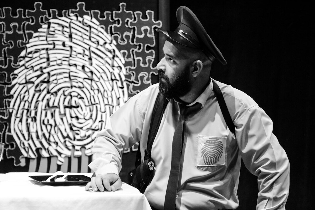 detective examining evidence